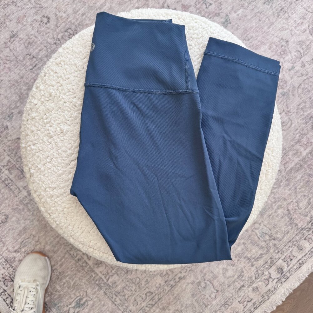 Lululemon Wunder Under Crop (High-Rise) *Full-On Luxtreme 21" Iron Blue | Size 4